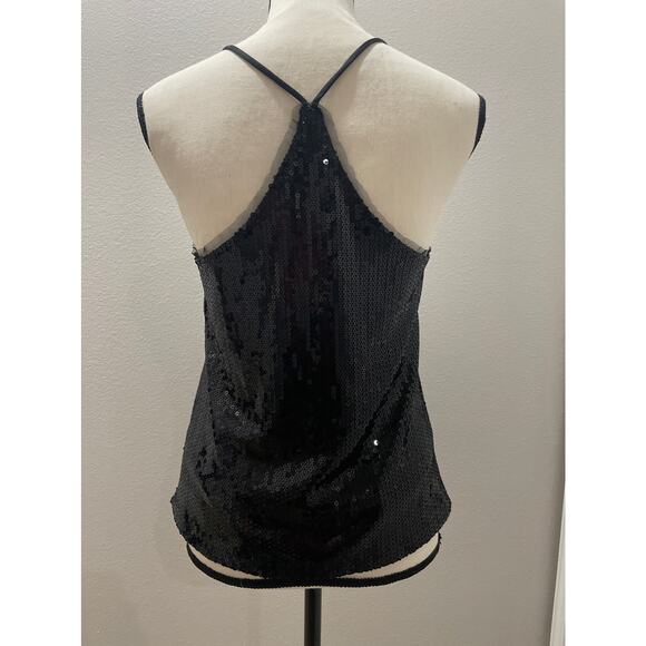 OLSENBOYE Sequin Racerback Top Size M - Picture 2 of 6